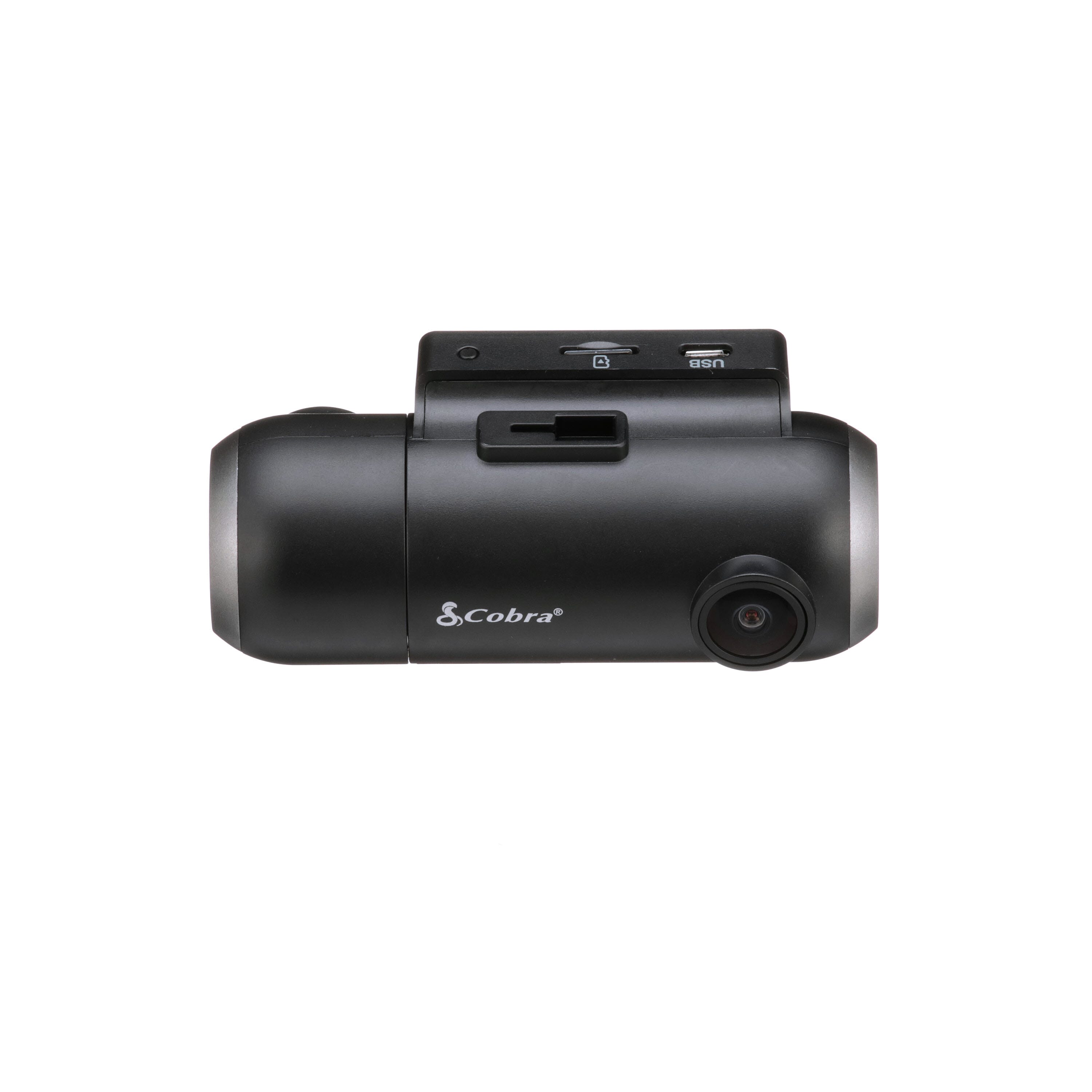 Dual-View with Built-In Cabin View Front and Rear Detection Black Cobra SC 201 Smart Dash Cam and RAD 480i Laser Radar Detector– Full HD 1080P Video Recording Bluetooth IR Night Cabin Vision 